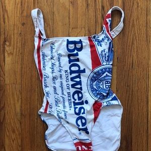 Budweiser One Piece Vintage Bathing Suit